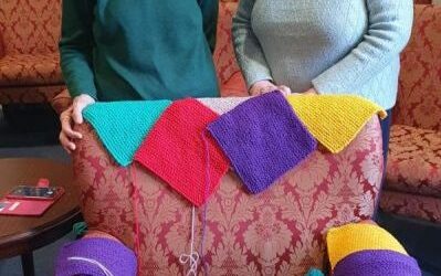 Our knit a square challenge helped provide vulnerable kids in South Africa with homemade products.