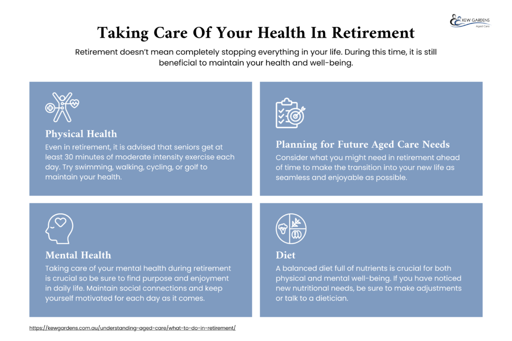 taking care of your health during retirement